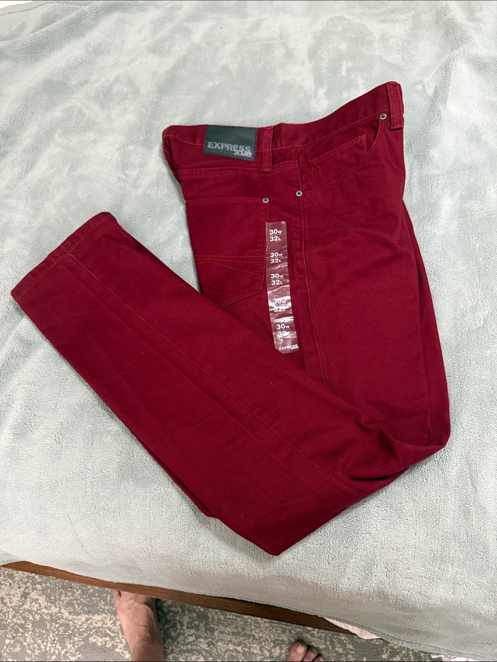 Express Men’s Corduroy Pants in Deep Red